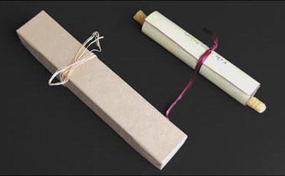 Handmade wedding invitation