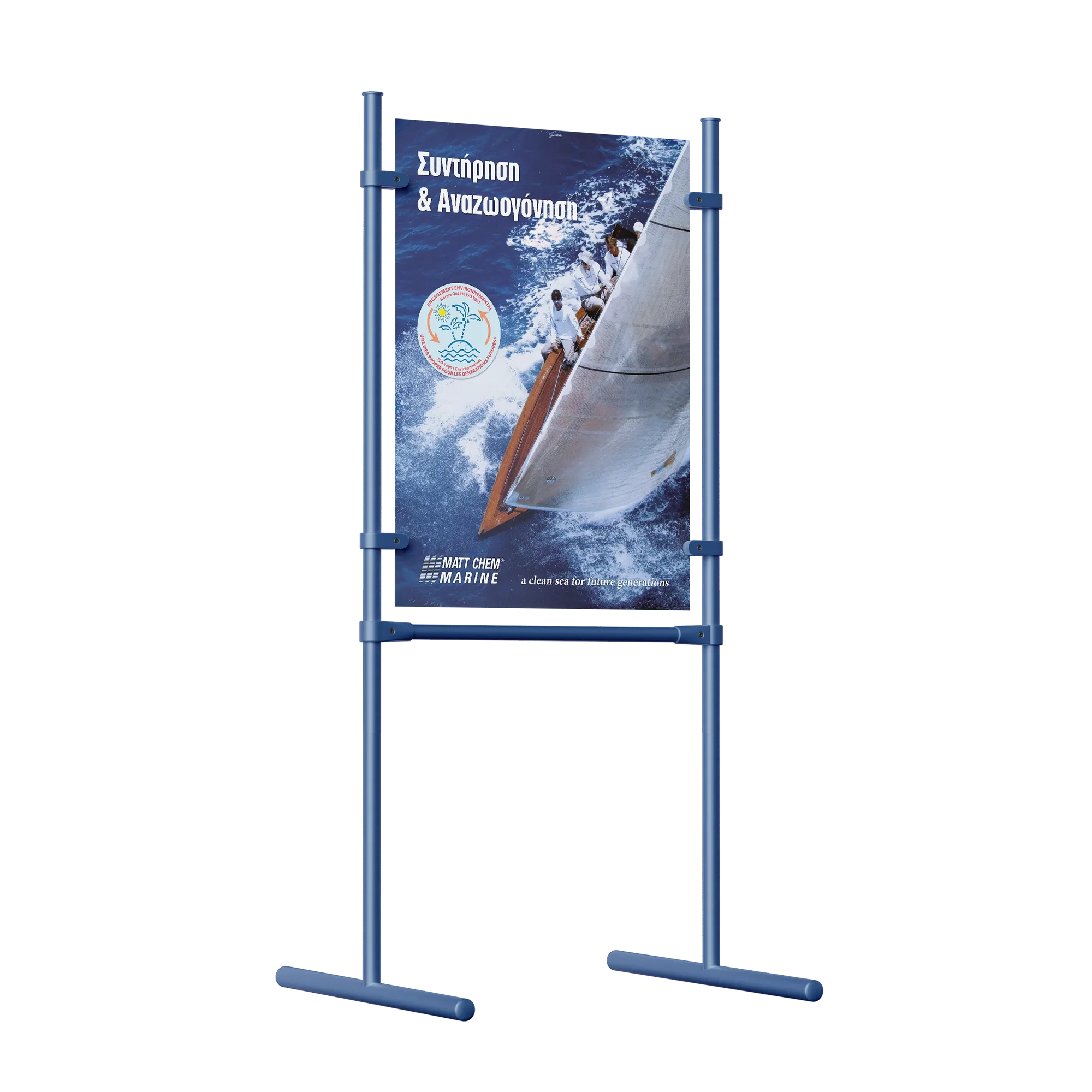 Poster for eco-friendly marine products.